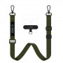 Tech-Protect C6S Rope Crossbody cordão para telemóvel 2-em-1, Cargo Khaki (verde-azeitona)