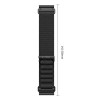 Pulseira Tech-Protect Nylon Pro THP6035 para Garmin Fenix 5X / 5X Plus / 6X / 6X Pro / 7X / 8 / 8 Pro / 9 / 9 Pro (51 mm), preta