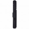 Capa com carteira destacável em silicone texturado Decoded para Apple iPhone 18 Pro Max / iPhone 17 Pro Max, preto phantom