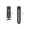 Pulseira Tech-Protect Iconband Pro para Garmin Fenix 5X / 5X Plus / 6X / 6X Pro / 7X / 8 / 8 Pro / 9 / 9 Pro (47 mm), preta / vermelha