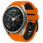 Pulseira Tech-Protect Iconband Pro THP6048 para Garmin Fenix 5X / 5X Plus / 6X / 6X Pro / 7X / 8 / 8 Pro / 9 / 9 Pro (47 mm), laranja / preto