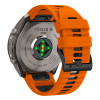 Pulseira Tech-Protect Iconband Pro THP6048 para Garmin Fenix 5X / 5X Plus / 6X / 6X Pro / 7X / 8 / 8 Pro / 9 / 9 Pro (47 mm), laranja / preto
