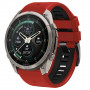 Pulseira Tech-Protect Iconband Pro THP6050 para Garmin Fenix 5X / 5X Plus / 6X / 6X Pro / 7X / 8 / 8 Pro / 9 / 9 Pro (47 mm), vermelha / preta