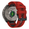 Pulseira Tech-Protect Iconband Pro THP6050 para Garmin Fenix 5X / 5X Plus / 6X / 6X Pro / 7X / 8 / 8 Pro / 9 / 9 Pro (47 mm), vermelha / preta
