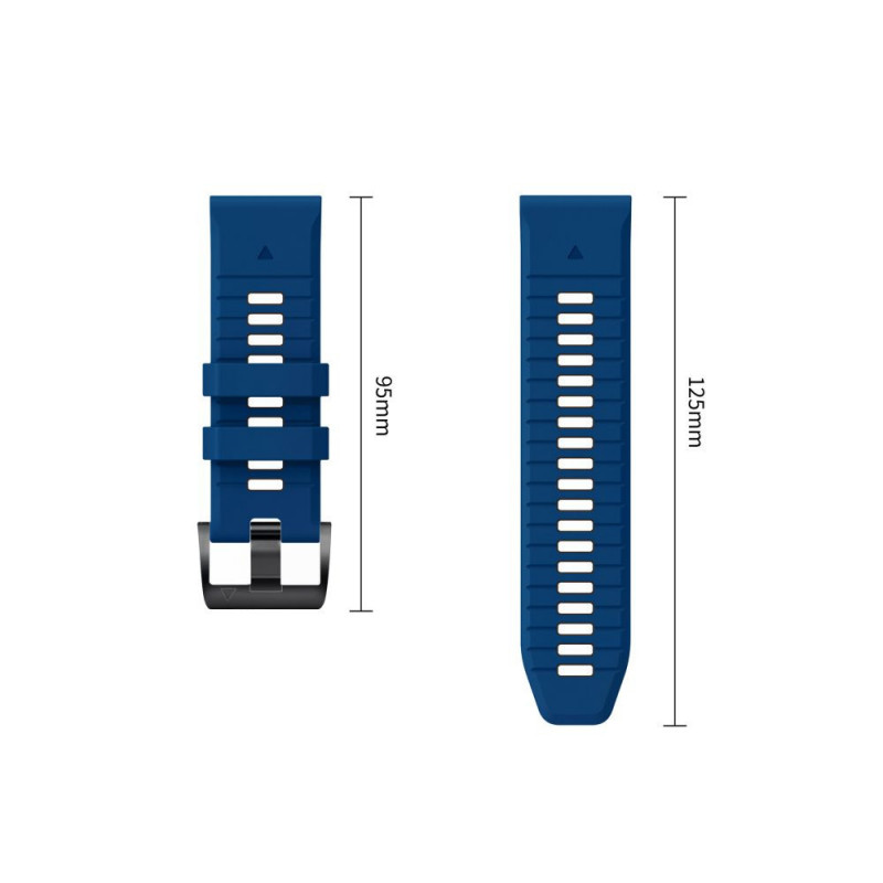Pulseira Tech-Protect Iconband Pro THP6040 para Garmin Fenix 5X / 5X Plus / 6X / 6X Pro / 7X / 8 / 8 Pro / 9 / 9 Pro (51 mm), azul-marinho / preto