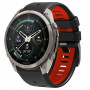 Pulseira Tech-Protect Iconband Pro THP6038 para Garmin Fenix 5X / 5X Plus / 6X / 6X Pro / 7X / 8 / 8 Pro / 9 / 9 Pro (51 mm), preta / vermelha