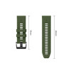 Pulseira Tech-Protect Iconband Pro THP6041 para Garmin Fenix 5X / 5X Plus / 6X / 6X Pro / 7X / 8 / 8 Pro / 9 / 9 Pro (51 mm), verde / preto