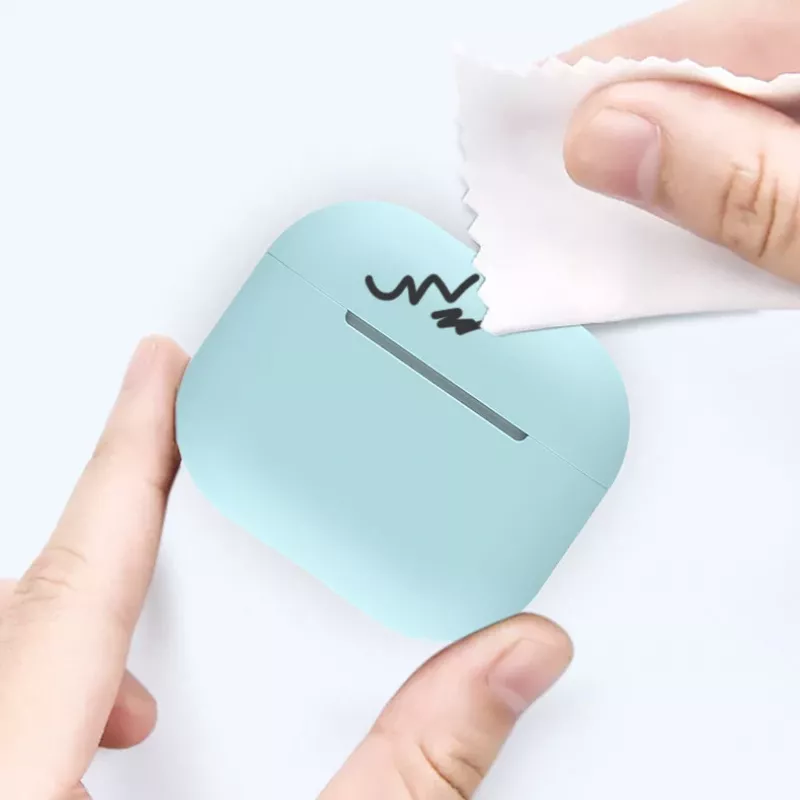 Capa de silicone Hurtel para AirPods 2 / AirPods 1, branca