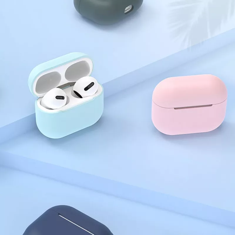 Capa de silicone Hurtel para AirPods 2 / AirPods 1, branca