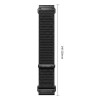 Pulseira Tech-Protect NylonLoop THP6104 para Garmin Fenix 5X / 5X Plus / 6X / 6X Pro / 7X / 8 / 8 Pro / 9 / 9 Pro (51 mm), preta