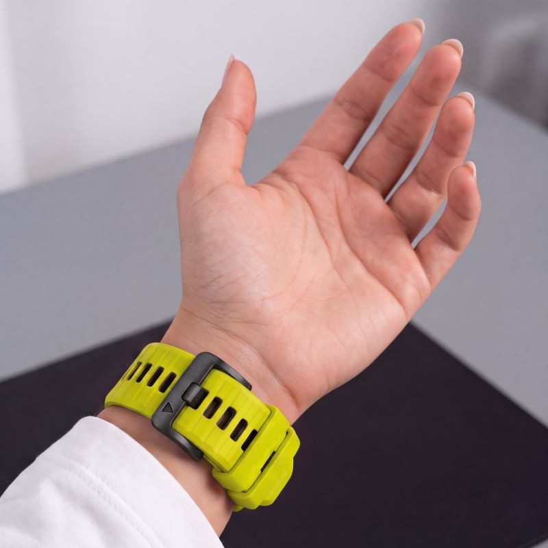 Pulseira Tech-Protect Iconband Pro THP6042 para Garmin Fenix 5X / 5X Plus / 6X / 6X Pro / 7X / 8 / 8 Pro / 9 / 9 Pro (51 mm), lima / preto