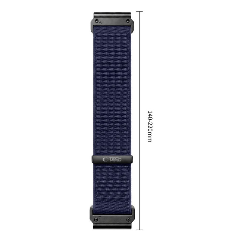 Pulseira Tech-Protect NylonLoop THP6105 para Garmin Fenix 5X / 5X Plus / 6X / 6X Pro / 7X / 8 / 8 Pro / 9 / 9 Pro (51 mm), azul-marinho