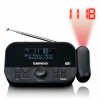 Lenco CR-615BK Rádio-despertador com projeção, DAB+/FM, preto