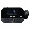 Lenco CR-615BK Rádio-despertador com projeção, DAB+/FM, preto