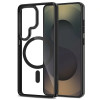 Capa Tech-Protect Magmat MagSafe para Samsung Galaxy S26 Ultra, preta/transparente