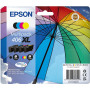 Epson 406XL Umbrella DURABrite Ultra Multipack de 4 tinteiros de cores, preto, amarelo, ciano, magenta (C13T17H64010)
