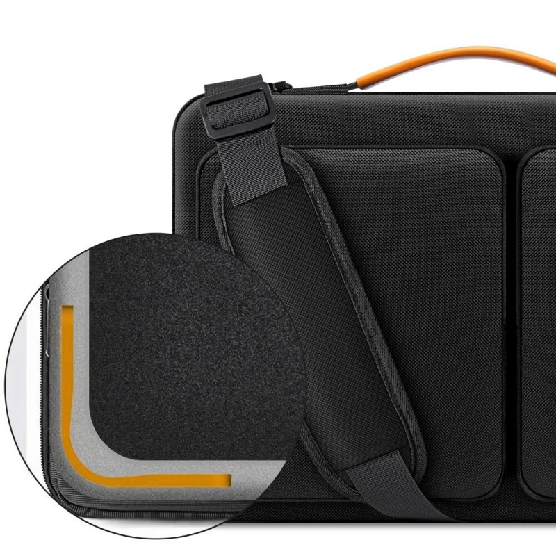 Mala para portátil Tech-Protect Defender Bag THP4355 13-14", preta/laranja