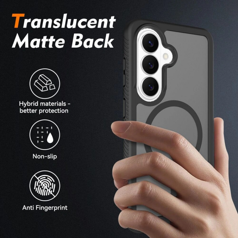 Capa Tech-Protect Defense MagSafe para Samsung Galaxy S26, preto mate