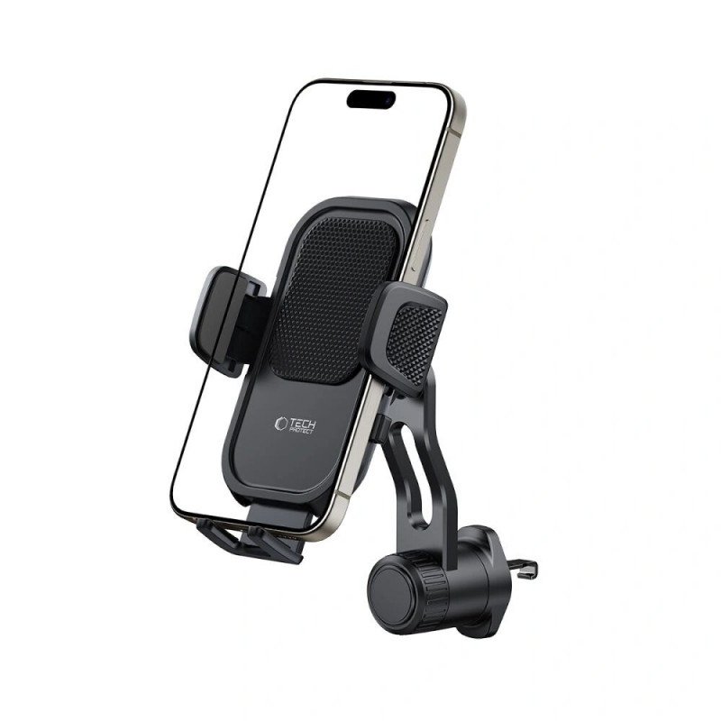 Suporte universal para telemóvel para saída de ar do carro Tech-Protect V8, preto