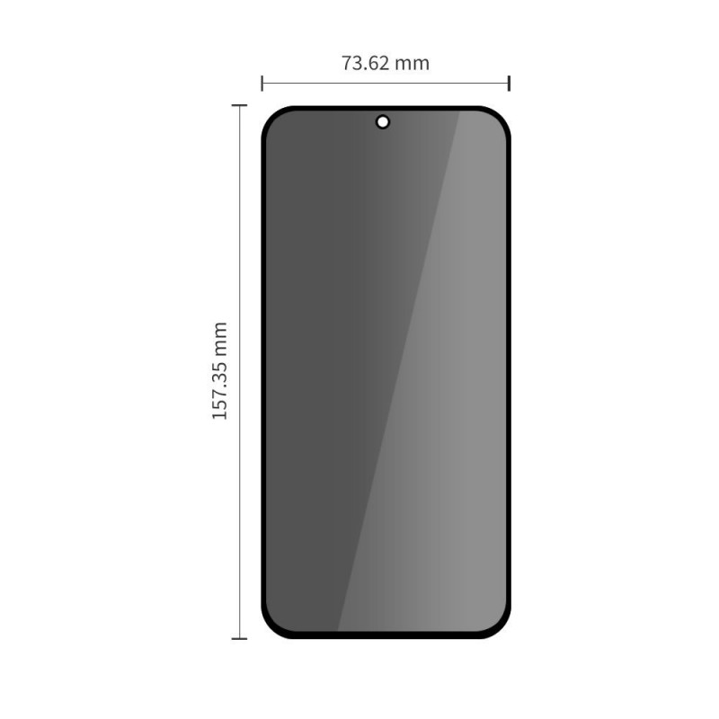 Película de vidro temperado de privacidade Tech-Protect Glass SPY+ para Samsung Galaxy A27 5G (2 un.)