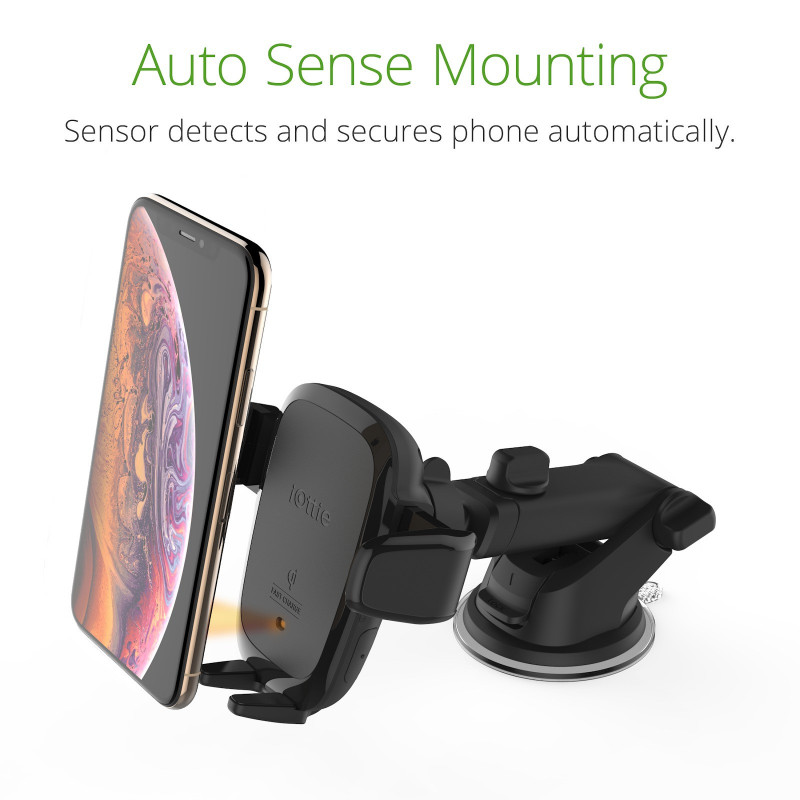 Suporte de painel sem fios iOttie Auto Sense com carregamento sem fios (7,5 W iPhone, 10 W Android)
