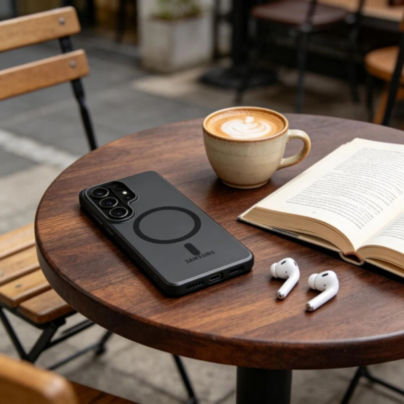 Capa Tech-Protect MagSlim MagSafe para Samsung Galaxy S26 Ultra, Preto Mate