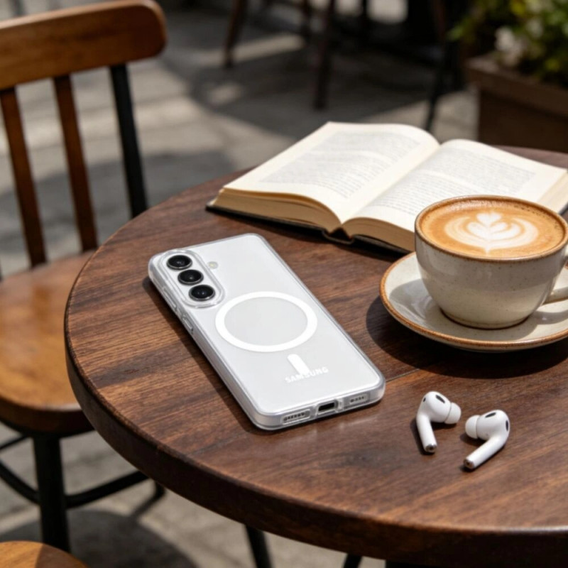 Capa Tech-Protect MagSlim MagSafe para Samsung Galaxy S26, Matte Ice