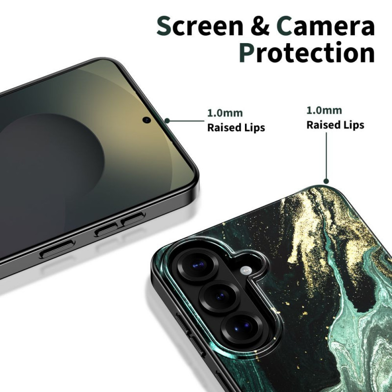 Capa Tech-Protect Lamano MagSafe para Samsung Galaxy S26, preta e verde