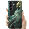 Capa Tech-Protect Lamano MagSafe para Samsung Galaxy S26, preta e verde