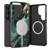 Capa Tech-Protect Lamano MagSafe para Samsung Galaxy S26 Ultra, preta e verde