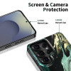 Capa Tech-Protect Lamano MagSafe para Samsung Galaxy S26 Ultra, preta e verde