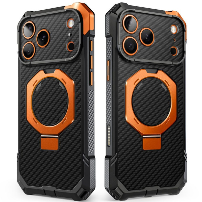 Capa Supcase UB Grip Mag MagSafe Aramid para Apple iPhone 17 Pro Max / 18 Pro Max, preta/laranja