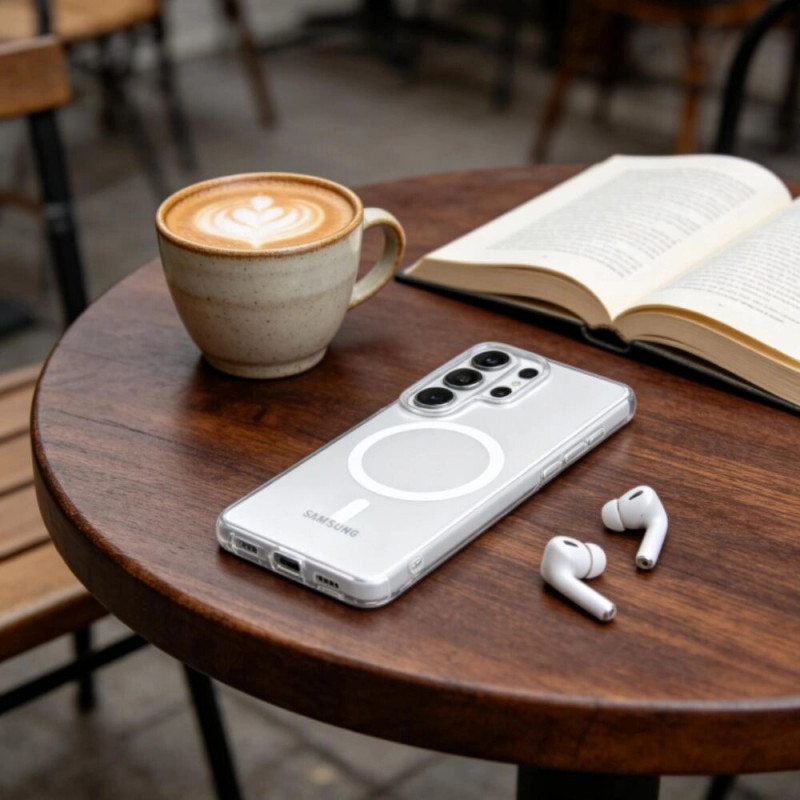 Capa Tech-Protect MagSlim MagSafe para Samsung Galaxy S26 Ultra, Matte Ice
