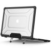 Capa Tech-Protect SmartShell Pro para Apple MacBook Air 13" (M2/M3/M4/M5) 2023-2025, preta/transparente