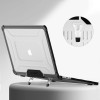Capa Tech-Protect SmartShell Pro para Apple MacBook Air 13" (M2/M3/M4/M5) 2023-2025, preta/transparente
