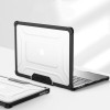 Capa Tech-Protect SmartShell Pro para Apple MacBook Air 13" (M2/M3/M4/M5) 2023-2025, preta/transparente