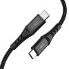 Cabo USB-C / USB-C Tech-Protect UB11T Ultraboost, PD 100W, 200 cm, preto