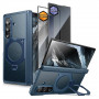 Capa Supcase UB Aero MagSafe para Samsung Galaxy Z Fold 8 Ultra com vidro temperado e vidro de privacidade, azul aramida