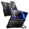 Capa Supcase UB Aero MagSafe para Samsung Galaxy Z Fold 8 Ultra com vidro temperado e vidro de privacidade, Aramid Black