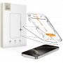 Tech-Protect Quick Set+ Protetor de ecrã em vidro temperado para Apple iPhone 16 Pro, preto (2 un.)