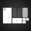 Tech-Protect Quick Set+ Protetor de ecrã em vidro temperado para Apple iPhone 16 Pro, preto (2 un.)