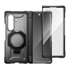 Capa Supcase UB Grip Mag MagSafe para Samsung Galaxy Z Fold 8 com vidro temperado e vidro de privacidade, preta