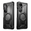 Capa Supcase UB Grip Mag MagSafe para Samsung Galaxy Z Fold 8 com vidro temperado e vidro de privacidade, preta