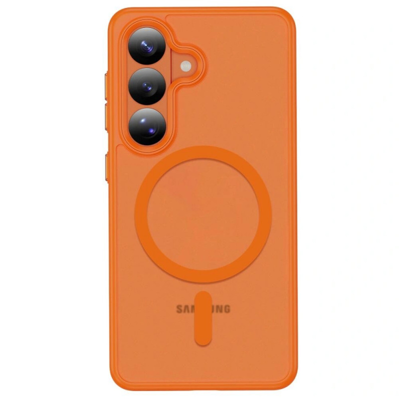 Capa Tech-Protect Magmat MagSafe para Samsung Galaxy S26, Laranja Mate