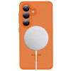 Capa Tech-Protect Magmat MagSafe para Samsung Galaxy S26, Laranja Mate
