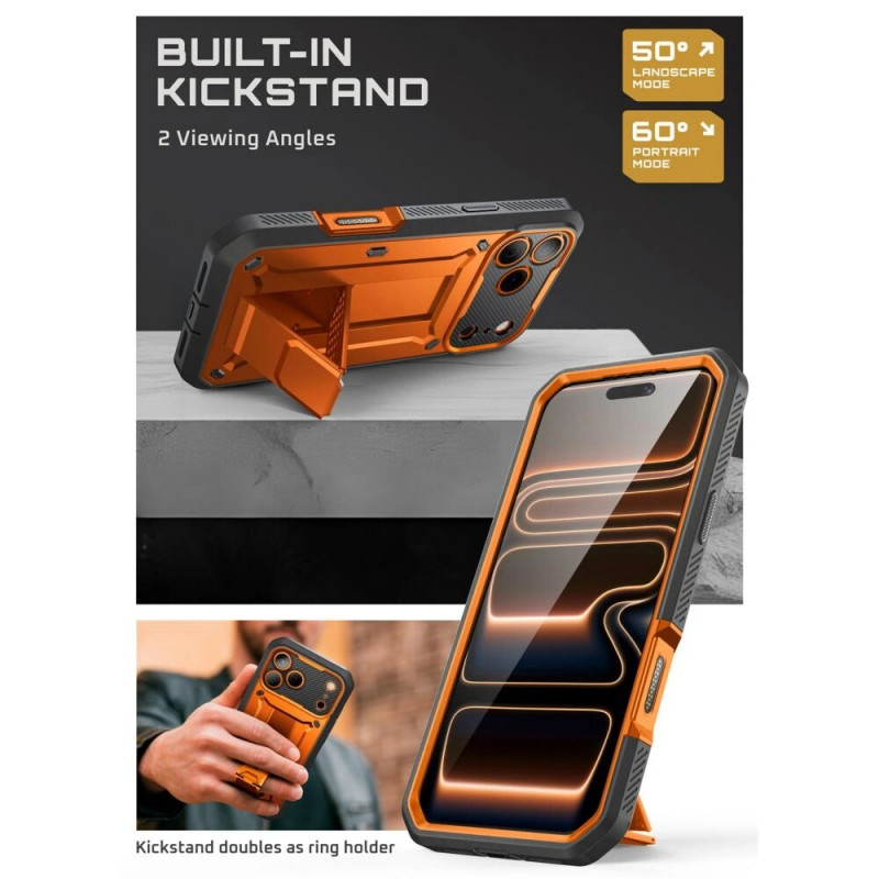 Capa Supcase Unicorn Beetle Pro para Apple iPhone 17 Pro Max, coral