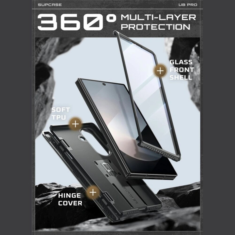 Supcase Capa Unicorn Beetle Pro para Samsung Galaxy Z Fold 7, preta