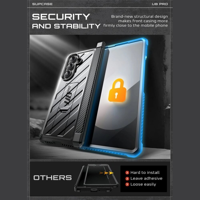 Supcase Capa Unicorn Beetle Pro para Samsung Galaxy Z Fold 7, preta