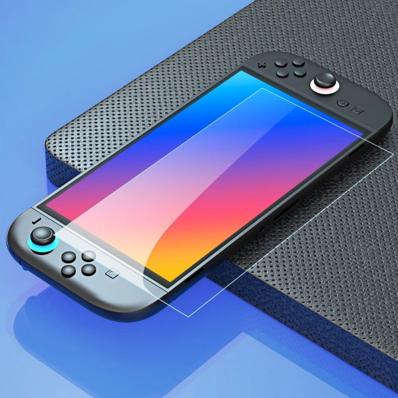 Protetor de ecrã em vidro temperado Tech-Protect Easy Set+ para Nintendo Switch 2, transparente (2 un.)