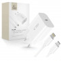 Carregador de parede USB-C de 1 porta Tech-Protect NC20W PD 20W com cabo Lightning, branco, 100 cm